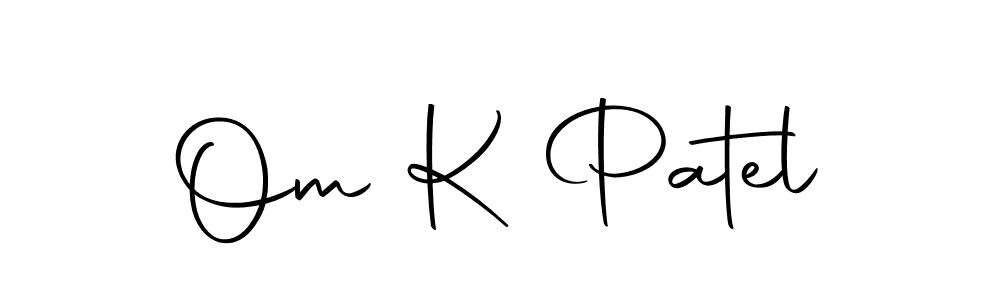 Make a beautiful signature design for name Om K Patel. Use this online signature maker to create a handwritten signature for free. Om K Patel signature style 10 images and pictures png