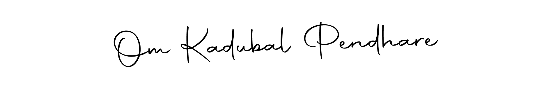 Make a beautiful signature design for name Om Kadubal Pendhare. Use this online signature maker to create a handwritten signature for free. Om Kadubal Pendhare signature style 10 images and pictures png