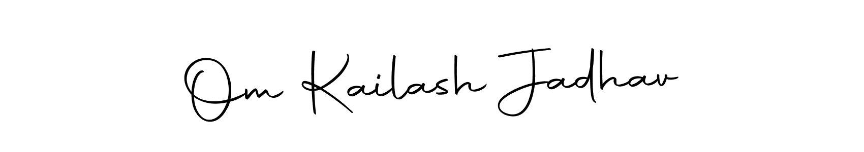 Also we have Om Kailash Jadhav name is the best signature style. Create professional handwritten signature collection using Autography-DOLnW autograph style. Om Kailash Jadhav signature style 10 images and pictures png