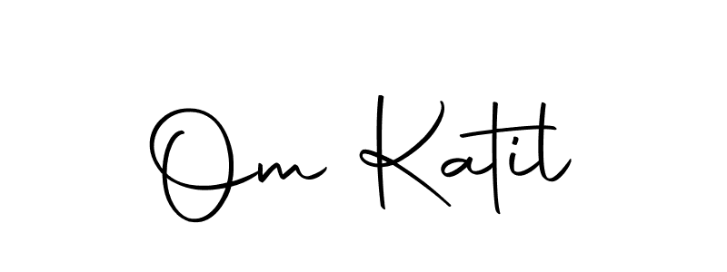 Design your own signature with our free online signature maker. With this signature software, you can create a handwritten (Autography-DOLnW) signature for name Om Katil. Om Katil signature style 10 images and pictures png
