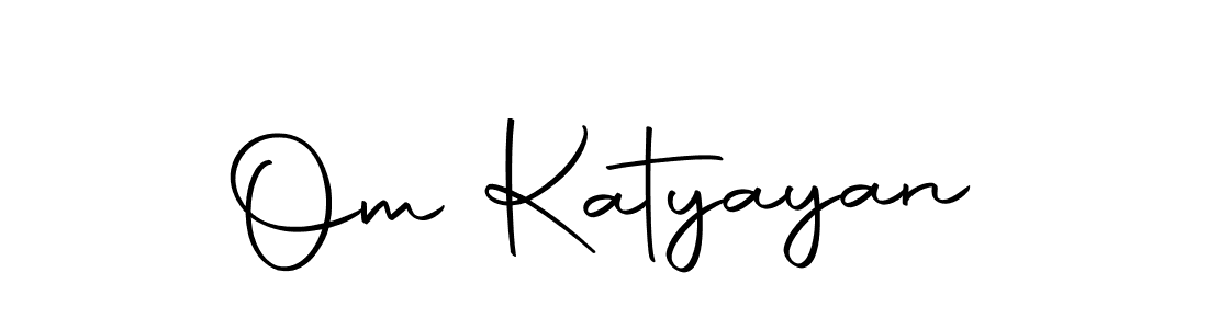 How to make Om Katyayan name signature. Use Autography-DOLnW style for creating short signs online. This is the latest handwritten sign. Om Katyayan signature style 10 images and pictures png