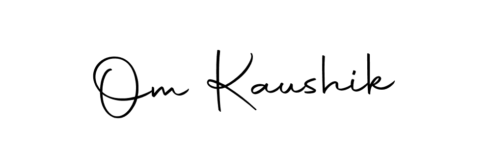 if you are searching for the best signature style for your name Om Kaushik. so please give up your signature search. here we have designed multiple signature styles  using Autography-DOLnW. Om Kaushik signature style 10 images and pictures png