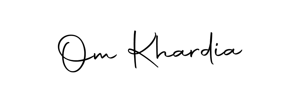 You should practise on your own different ways (Autography-DOLnW) to write your name (Om Khardia) in signature. don't let someone else do it for you. Om Khardia signature style 10 images and pictures png