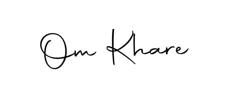 Design your own signature with our free online signature maker. With this signature software, you can create a handwritten (Autography-DOLnW) signature for name Om Khare. Om Khare signature style 10 images and pictures png
