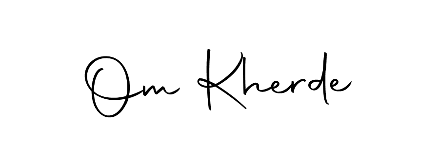 if you are searching for the best signature style for your name Om Kherde. so please give up your signature search. here we have designed multiple signature styles  using Autography-DOLnW. Om Kherde signature style 10 images and pictures png