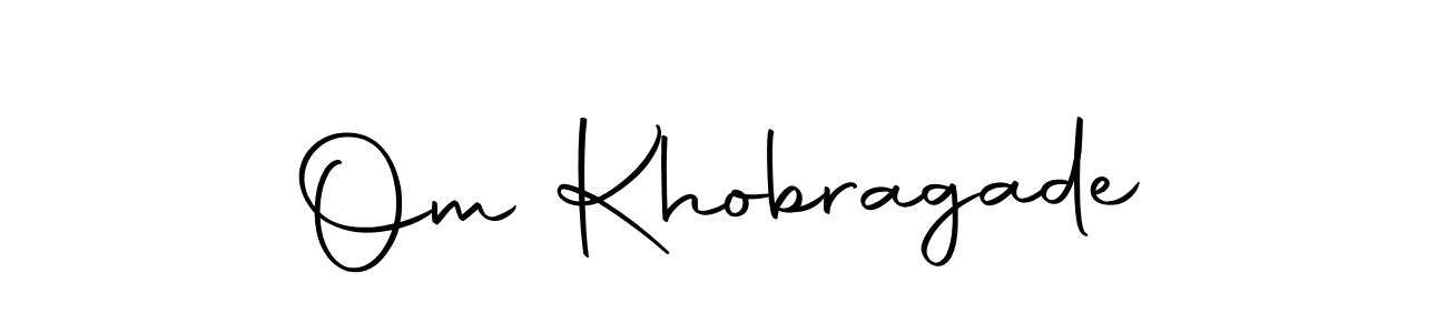 Create a beautiful signature design for name Om Khobragade. With this signature (Autography-DOLnW) fonts, you can make a handwritten signature for free. Om Khobragade signature style 10 images and pictures png