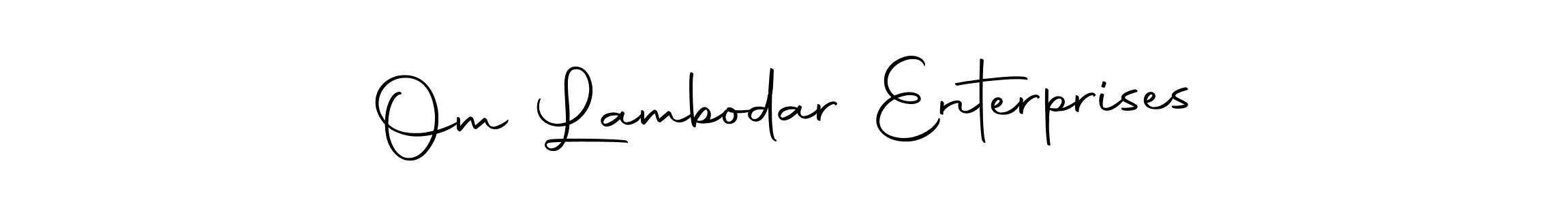 Design your own signature with our free online signature maker. With this signature software, you can create a handwritten (Autography-DOLnW) signature for name Om Lambodar Enterprises. Om Lambodar Enterprises signature style 10 images and pictures png