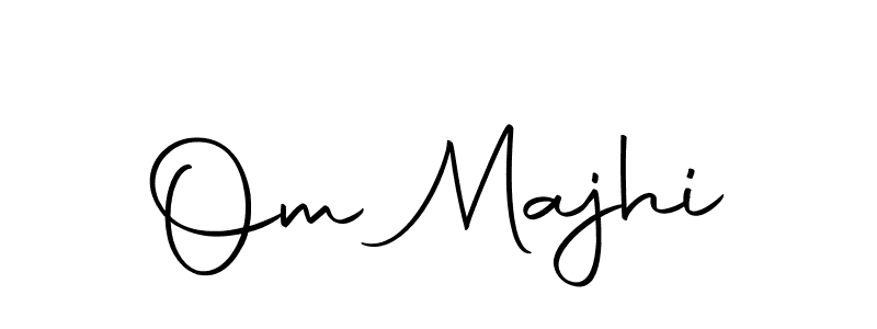 Design your own signature with our free online signature maker. With this signature software, you can create a handwritten (Autography-DOLnW) signature for name Om Majhi. Om Majhi signature style 10 images and pictures png