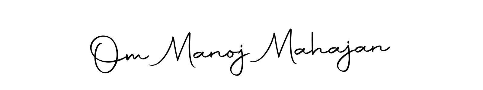 Also we have Om Manoj Mahajan name is the best signature style. Create professional handwritten signature collection using Autography-DOLnW autograph style. Om Manoj Mahajan signature style 10 images and pictures png