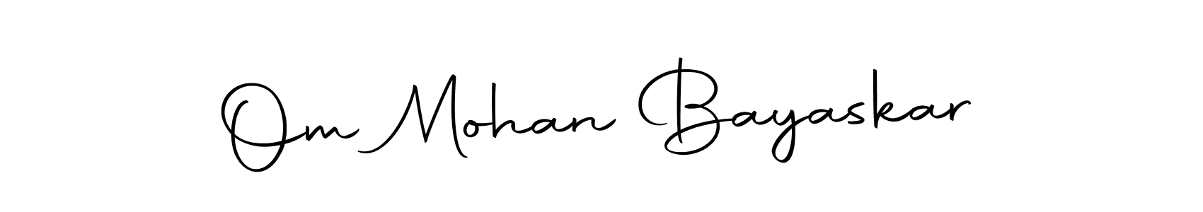 Make a beautiful signature design for name Om Mohan Bayaskar. Use this online signature maker to create a handwritten signature for free. Om Mohan Bayaskar signature style 10 images and pictures png
