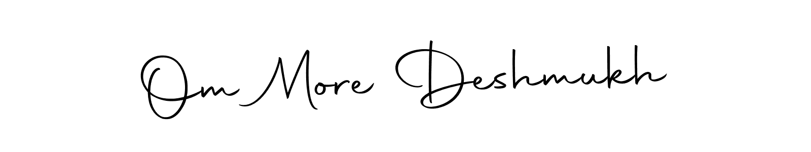 You should practise on your own different ways (Autography-DOLnW) to write your name (Om More Deshmukh) in signature. don't let someone else do it for you. Om More Deshmukh signature style 10 images and pictures png