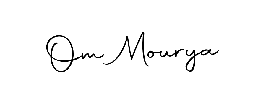 How to make Om Mourya name signature. Use Autography-DOLnW style for creating short signs online. This is the latest handwritten sign. Om Mourya signature style 10 images and pictures png