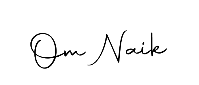 Create a beautiful signature design for name Om Naik. With this signature (Autography-DOLnW) fonts, you can make a handwritten signature for free. Om Naik signature style 10 images and pictures png