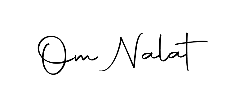 How to make Om Nalat name signature. Use Autography-DOLnW style for creating short signs online. This is the latest handwritten sign. Om Nalat signature style 10 images and pictures png