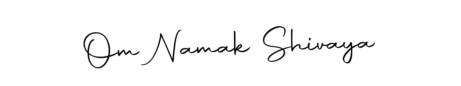 Create a beautiful signature design for name Om Namak Shivaya. With this signature (Autography-DOLnW) fonts, you can make a handwritten signature for free. Om Namak Shivaya signature style 10 images and pictures png