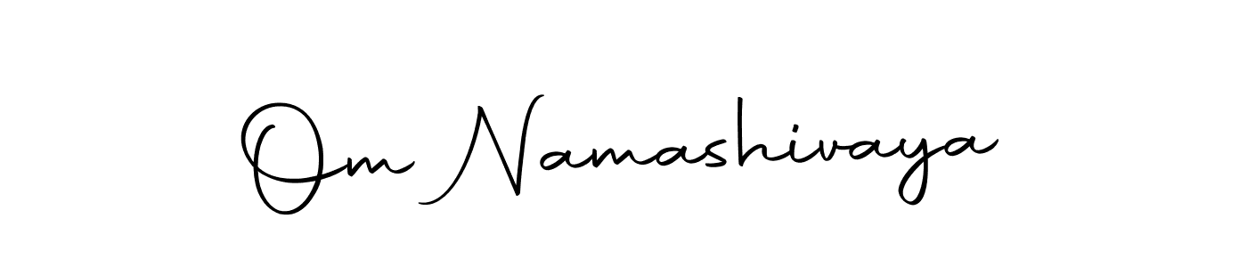 Create a beautiful signature design for name Om Namashivaya. With this signature (Autography-DOLnW) fonts, you can make a handwritten signature for free. Om Namashivaya signature style 10 images and pictures png