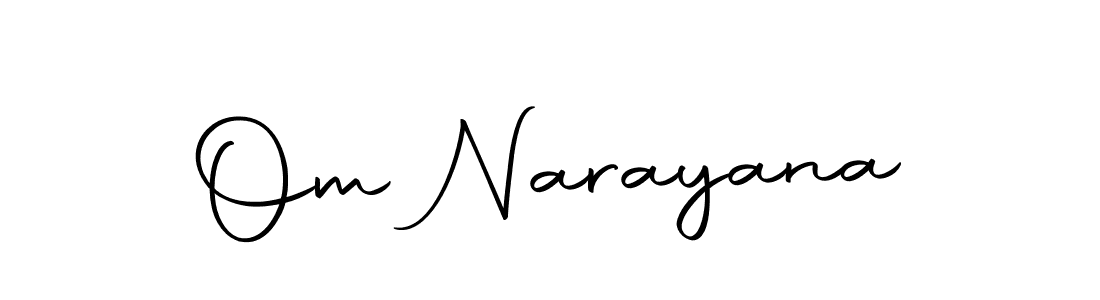 Create a beautiful signature design for name Om Narayana. With this signature (Autography-DOLnW) fonts, you can make a handwritten signature for free. Om Narayana signature style 10 images and pictures png