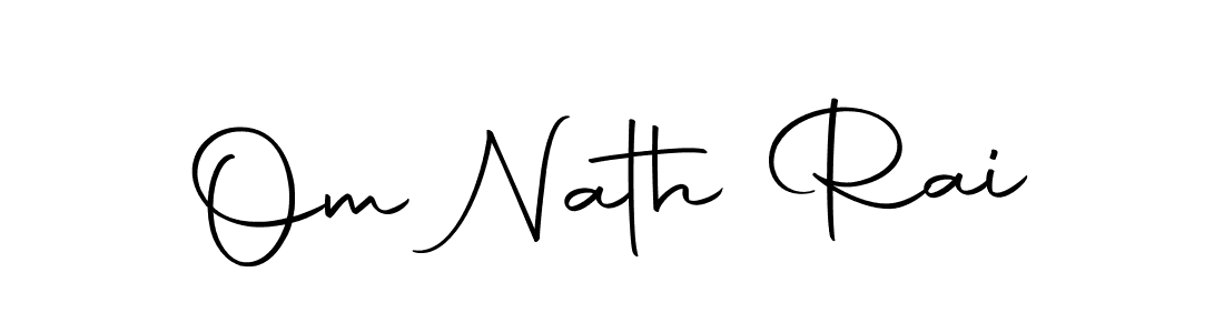 Make a beautiful signature design for name Om Nath Rai. With this signature (Autography-DOLnW) style, you can create a handwritten signature for free. Om Nath Rai signature style 10 images and pictures png