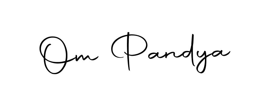 Design your own signature with our free online signature maker. With this signature software, you can create a handwritten (Autography-DOLnW) signature for name Om Pandya. Om Pandya signature style 10 images and pictures png