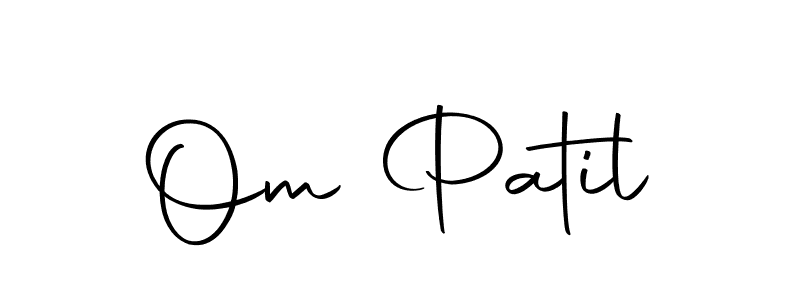 Design your own signature with our free online signature maker. With this signature software, you can create a handwritten (Autography-DOLnW) signature for name Om Patil. Om Patil signature style 10 images and pictures png