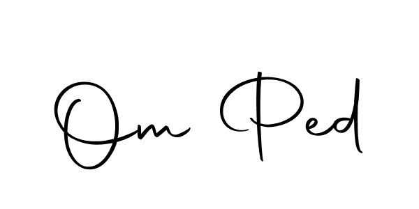 if you are searching for the best signature style for your name Om Ped. so please give up your signature search. here we have designed multiple signature styles  using Autography-DOLnW. Om Ped signature style 10 images and pictures png