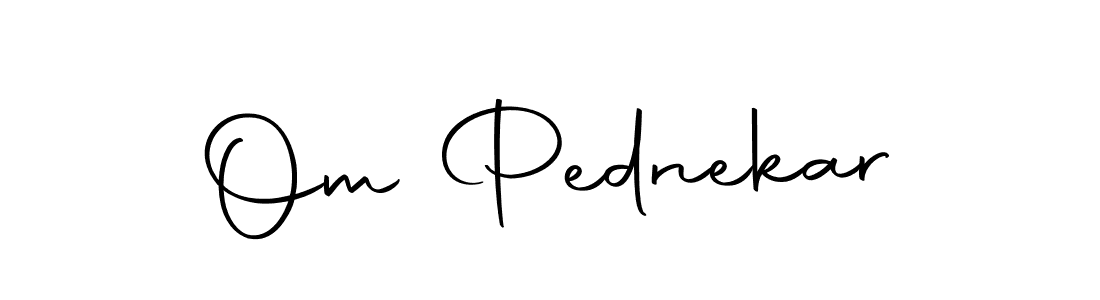 Make a short Om Pednekar signature style. Manage your documents anywhere anytime using Autography-DOLnW. Create and add eSignatures, submit forms, share and send files easily. Om Pednekar signature style 10 images and pictures png