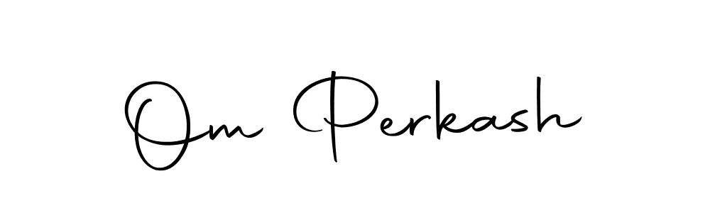 Make a beautiful signature design for name Om Perkash. With this signature (Autography-DOLnW) style, you can create a handwritten signature for free. Om Perkash signature style 10 images and pictures png