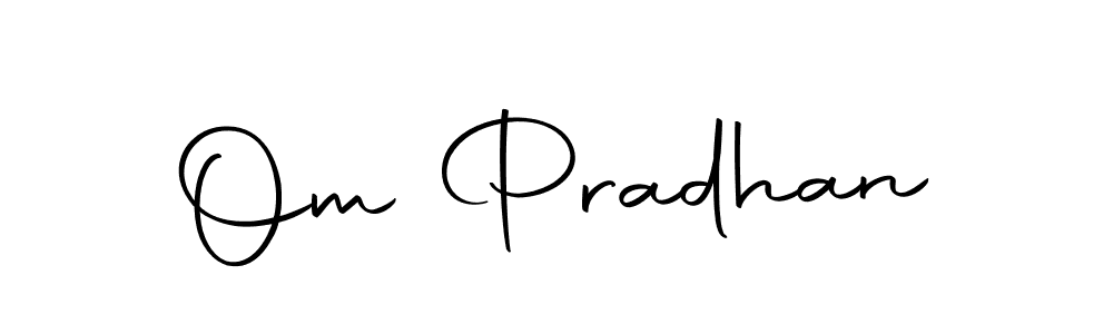 Create a beautiful signature design for name Om Pradhan. With this signature (Autography-DOLnW) fonts, you can make a handwritten signature for free. Om Pradhan signature style 10 images and pictures png