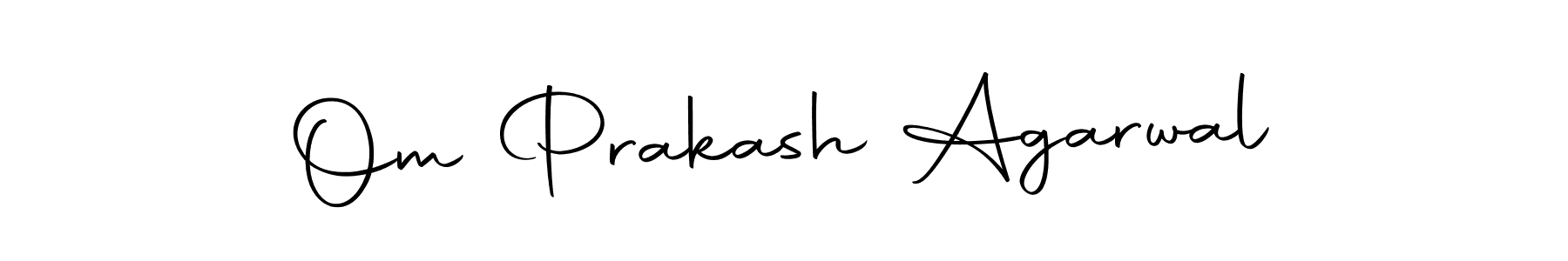 Design your own signature with our free online signature maker. With this signature software, you can create a handwritten (Autography-DOLnW) signature for name Om Prakash Agarwal. Om Prakash Agarwal signature style 10 images and pictures png