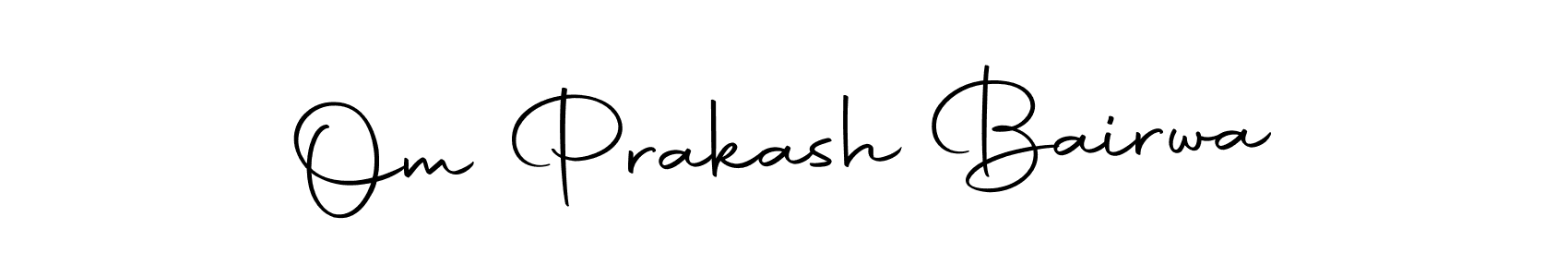 Make a beautiful signature design for name Om Prakash Bairwa. With this signature (Autography-DOLnW) style, you can create a handwritten signature for free. Om Prakash Bairwa signature style 10 images and pictures png