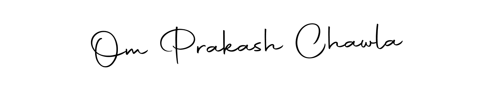 Use a signature maker to create a handwritten signature online. With this signature software, you can design (Autography-DOLnW) your own signature for name Om Prakash Chawla. Om Prakash Chawla signature style 10 images and pictures png