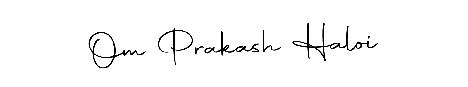 Also we have Om Prakash Haloi name is the best signature style. Create professional handwritten signature collection using Autography-DOLnW autograph style. Om Prakash Haloi signature style 10 images and pictures png