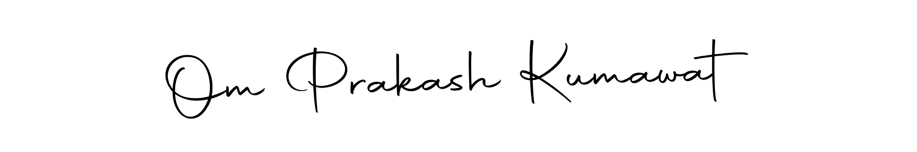 Create a beautiful signature design for name Om Prakash Kumawat. With this signature (Autography-DOLnW) fonts, you can make a handwritten signature for free. Om Prakash Kumawat signature style 10 images and pictures png