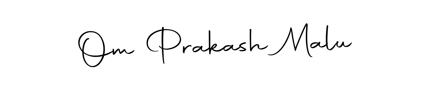 Make a beautiful signature design for name Om Prakash Malu. Use this online signature maker to create a handwritten signature for free. Om Prakash Malu signature style 10 images and pictures png