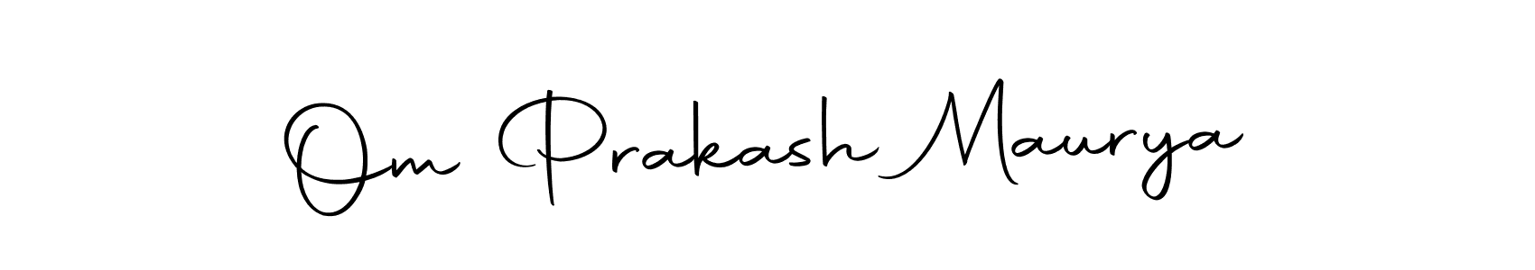 Create a beautiful signature design for name Om Prakash Maurya. With this signature (Autography-DOLnW) fonts, you can make a handwritten signature for free. Om Prakash Maurya signature style 10 images and pictures png