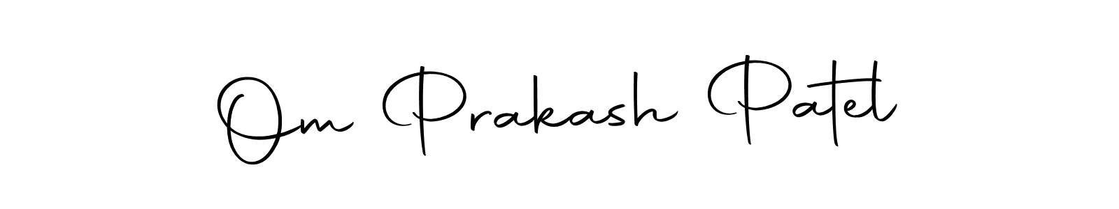 Om Prakash Patel stylish signature style. Best Handwritten Sign (Autography-DOLnW) for my name. Handwritten Signature Collection Ideas for my name Om Prakash Patel. Om Prakash Patel signature style 10 images and pictures png