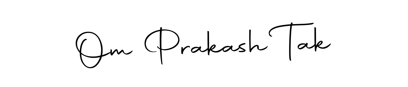 Autography-DOLnW is a professional signature style that is perfect for those who want to add a touch of class to their signature. It is also a great choice for those who want to make their signature more unique. Get Om Prakash Tak name to fancy signature for free. Om Prakash Tak signature style 10 images and pictures png