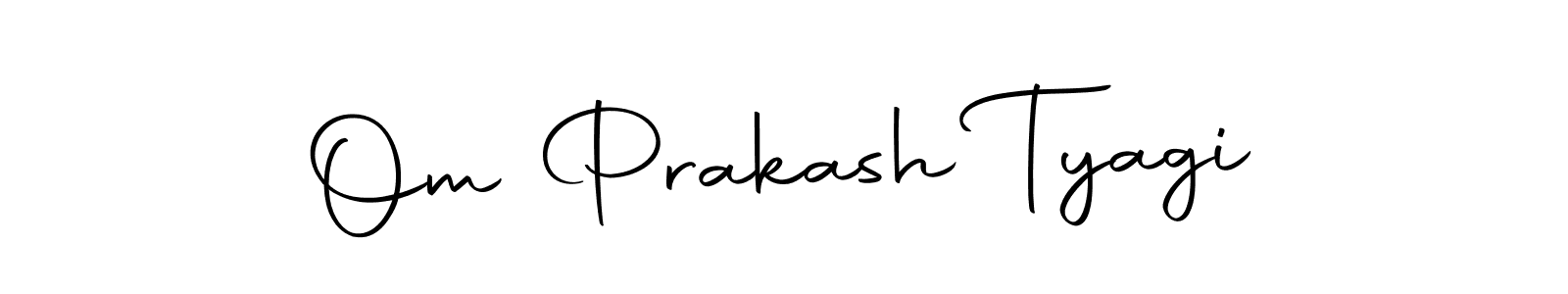 Create a beautiful signature design for name Om Prakash Tyagi. With this signature (Autography-DOLnW) fonts, you can make a handwritten signature for free. Om Prakash Tyagi signature style 10 images and pictures png