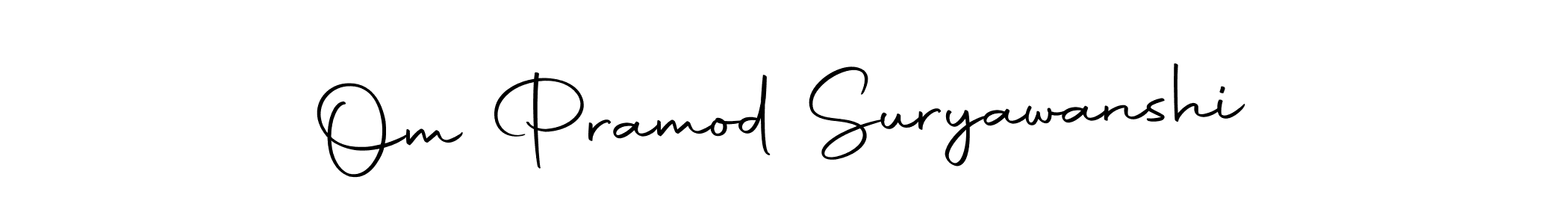 Create a beautiful signature design for name Om Pramod Suryawanshi. With this signature (Autography-DOLnW) fonts, you can make a handwritten signature for free. Om Pramod Suryawanshi signature style 10 images and pictures png