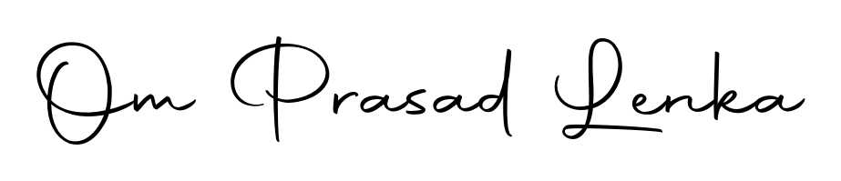 Transform the name Om Prasad Lenka into a signature masterpiece using Autography-DOLnW font. Ideal for photographers, artists, and creators looking for watermarks. Om Prasad Lenka signature style 10 images and pictures png