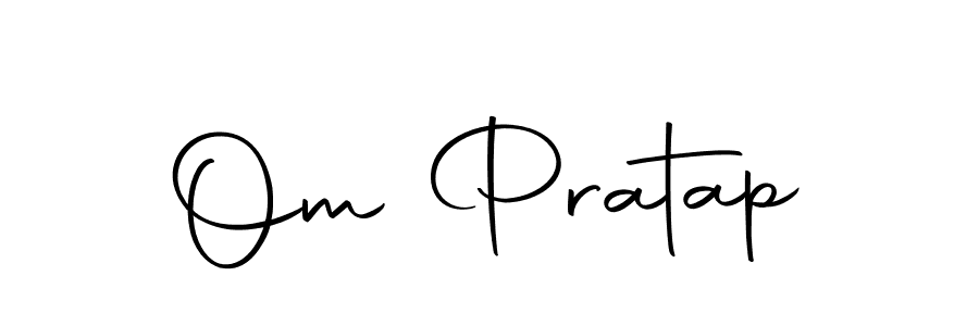 Design your own signature with our free online signature maker. With this signature software, you can create a handwritten (Autography-DOLnW) signature for name Om Pratap. Om Pratap signature style 10 images and pictures png