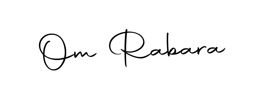 Make a beautiful signature design for name Om Rabara. With this signature (Autography-DOLnW) style, you can create a handwritten signature for free. Om Rabara signature style 10 images and pictures png