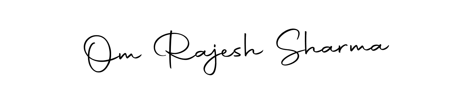How to make Om Rajesh Sharma signature? Autography-DOLnW is a professional autograph style. Create handwritten signature for Om Rajesh Sharma name. Om Rajesh Sharma signature style 10 images and pictures png