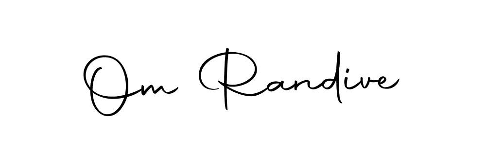 Also we have Om Randive name is the best signature style. Create professional handwritten signature collection using Autography-DOLnW autograph style. Om Randive signature style 10 images and pictures png