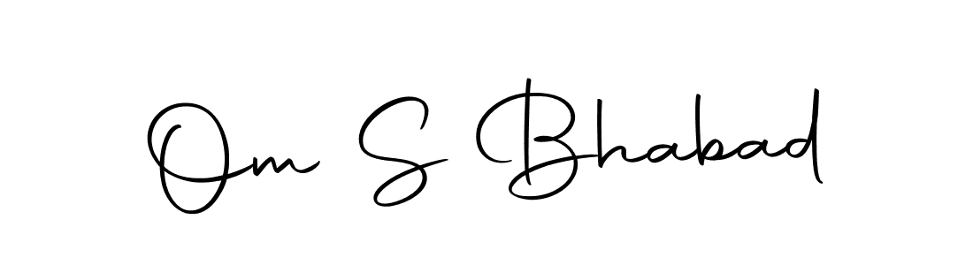 Make a beautiful signature design for name Om S Bhabad. With this signature (Autography-DOLnW) style, you can create a handwritten signature for free. Om S Bhabad signature style 10 images and pictures png