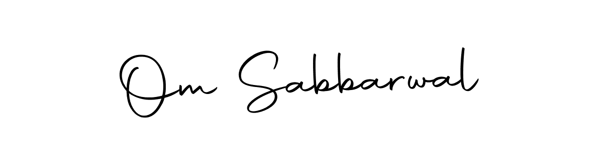 if you are searching for the best signature style for your name Om Sabbarwal. so please give up your signature search. here we have designed multiple signature styles  using Autography-DOLnW. Om Sabbarwal signature style 10 images and pictures png