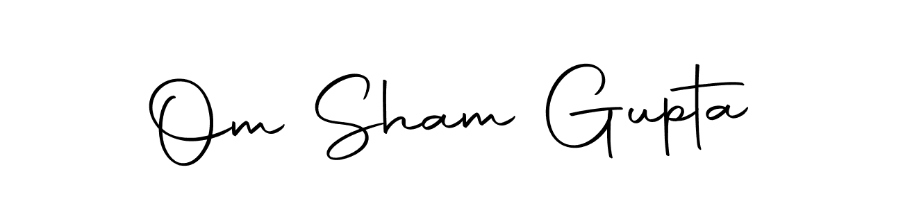 Make a beautiful signature design for name Om Sham Gupta. Use this online signature maker to create a handwritten signature for free. Om Sham Gupta signature style 10 images and pictures png