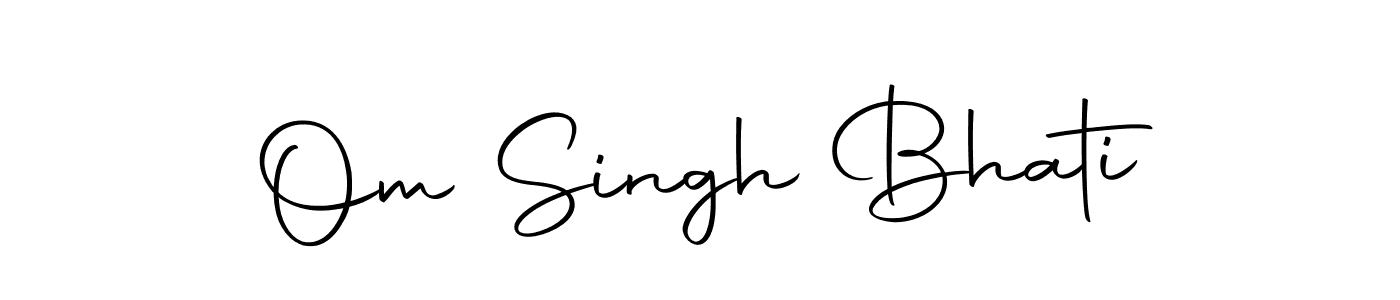 Design your own signature with our free online signature maker. With this signature software, you can create a handwritten (Autography-DOLnW) signature for name Om Singh Bhati. Om Singh Bhati signature style 10 images and pictures png