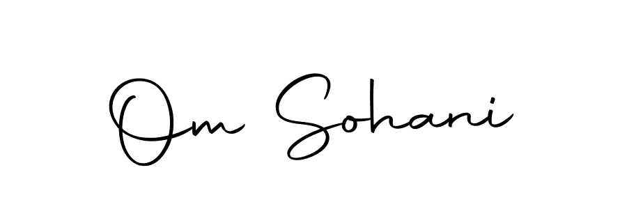 Design your own signature with our free online signature maker. With this signature software, you can create a handwritten (Autography-DOLnW) signature for name Om Sohani. Om Sohani signature style 10 images and pictures png