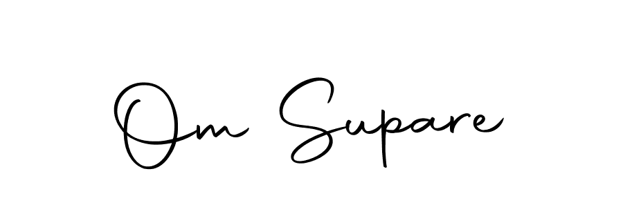 You should practise on your own different ways (Autography-DOLnW) to write your name (Om Supare) in signature. don't let someone else do it for you. Om Supare signature style 10 images and pictures png